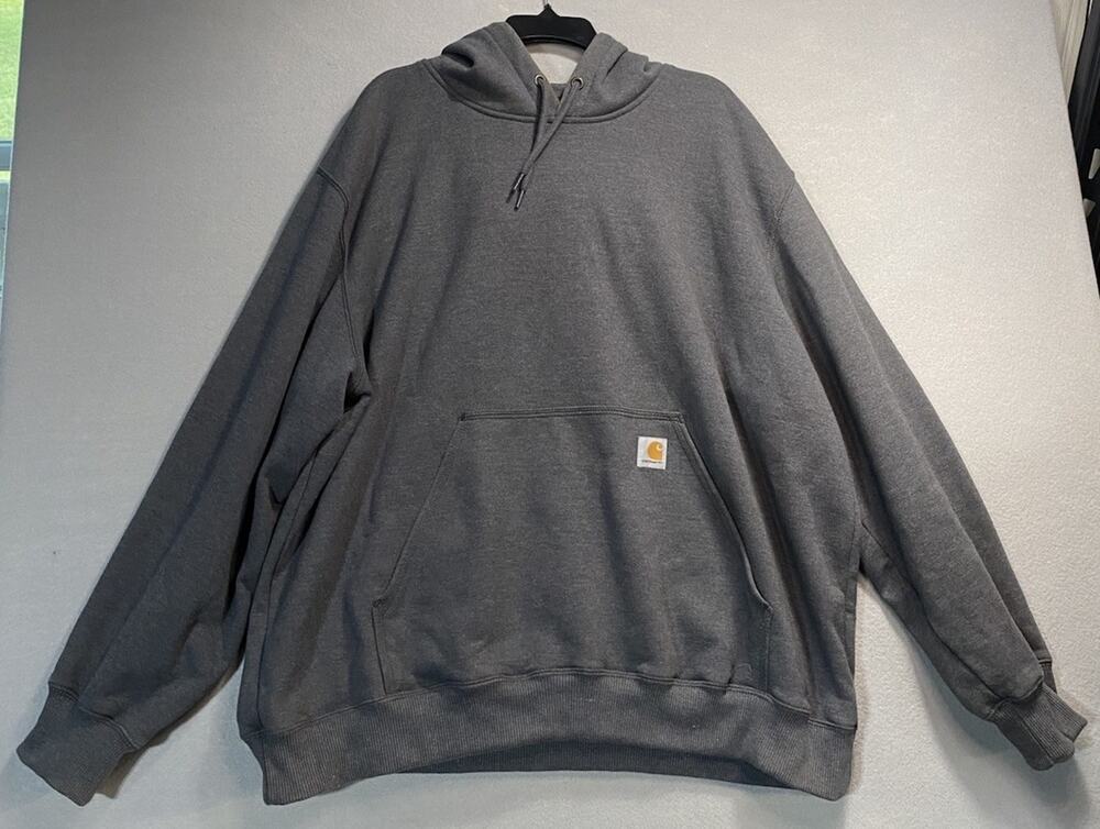 Carhartt Hoodie Men's XXL Rain Defender Gray Sweatshirt